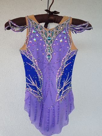 RG Wettkampf- Leotard Gr.128/132 Swarovski AB