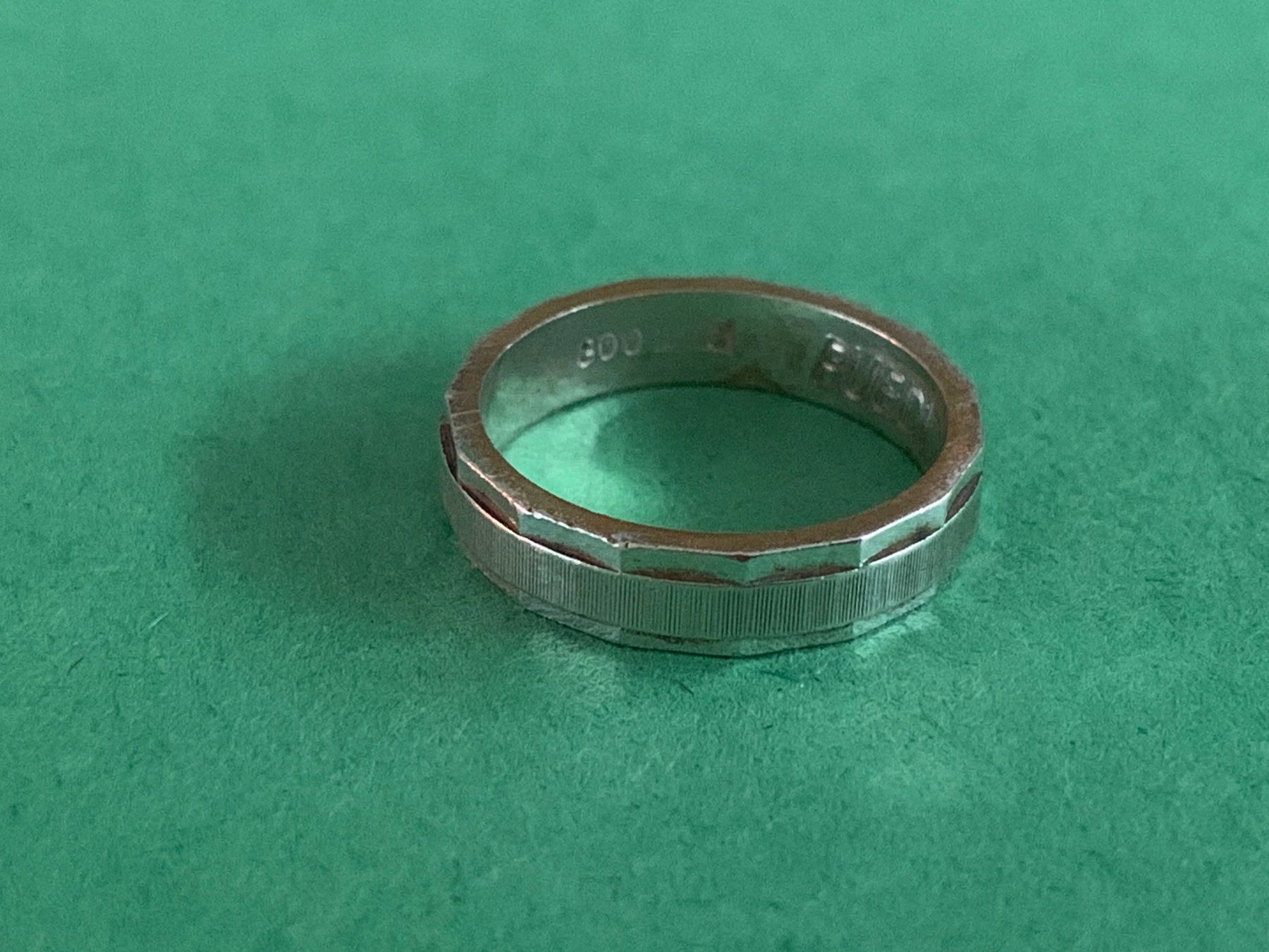 Anelli: Silberring schraffiert klassisch (50) – Usato da Dittingen venduto da Bellevista 7