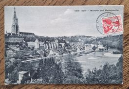 Bern, Münster, Mattenquartier 1911 n. Lyon z. M. Delormas
