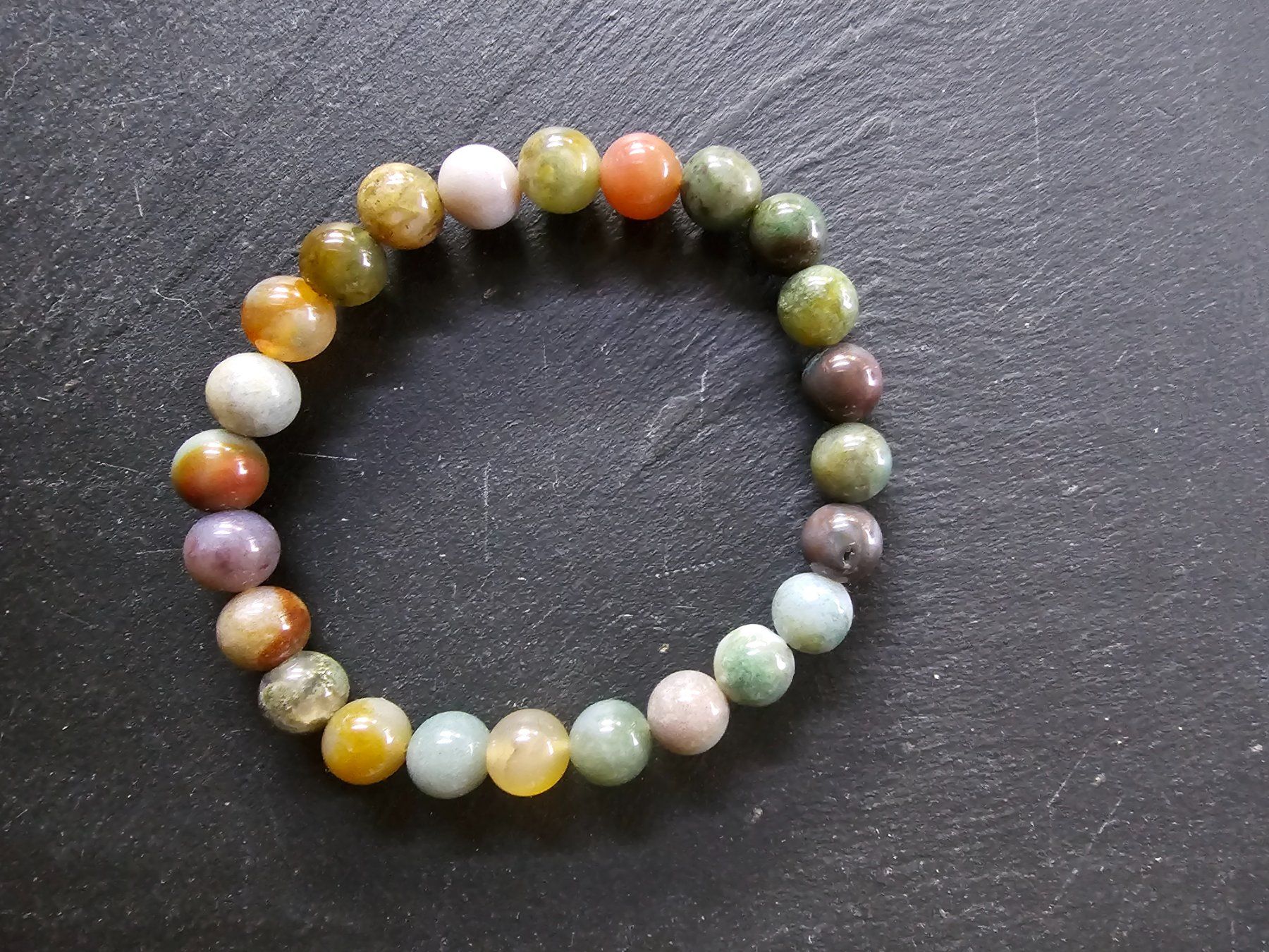 Bracciali & Braccialetti: Armband aus Indiana Achat – Nuovo (secondo la descrizione) da Aarberg venduto da Fischkeller 2