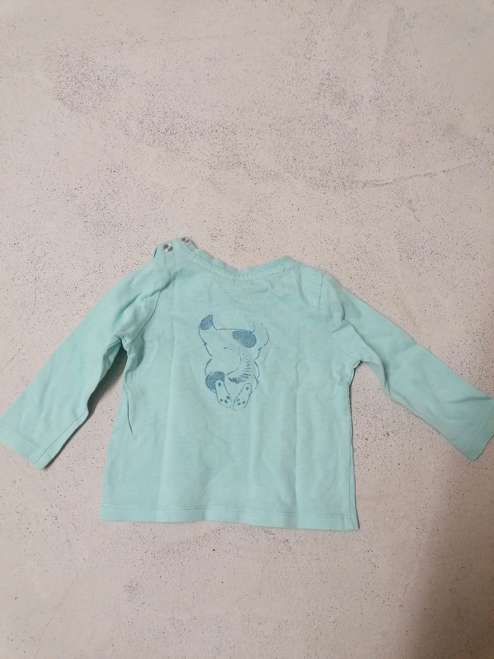 Maglioni & Felpe: Süsses Hündchen Langarmshirt , Gr. 74, Türkis – Usato da Netstal venduto da Salihoi 1