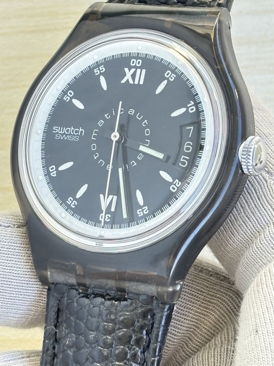 Swatch Montres: Swatch Automatic Uhr schwarz mit Box  – D'occasion à Grenchen par chththl 5