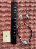 Set Ohrringe Armkette / Modeschmuck