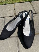 Schwarze Slingpumps Grösse 41 für den Sommer, leicht und ...