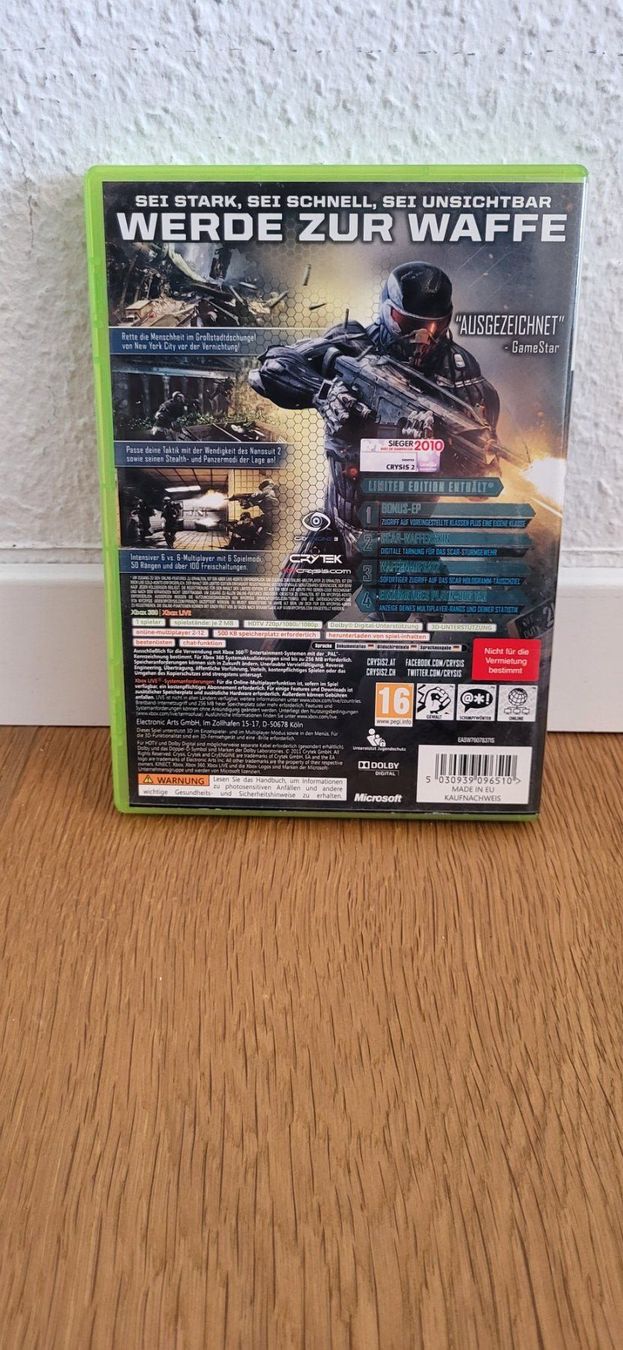 Microsoft Spiele: Xbox 360 - Crysis 2 – Gebraucht aus Münsingen von DigitaleSpielecke 1