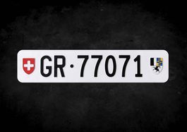 GR Autonummer/Kontrollschild