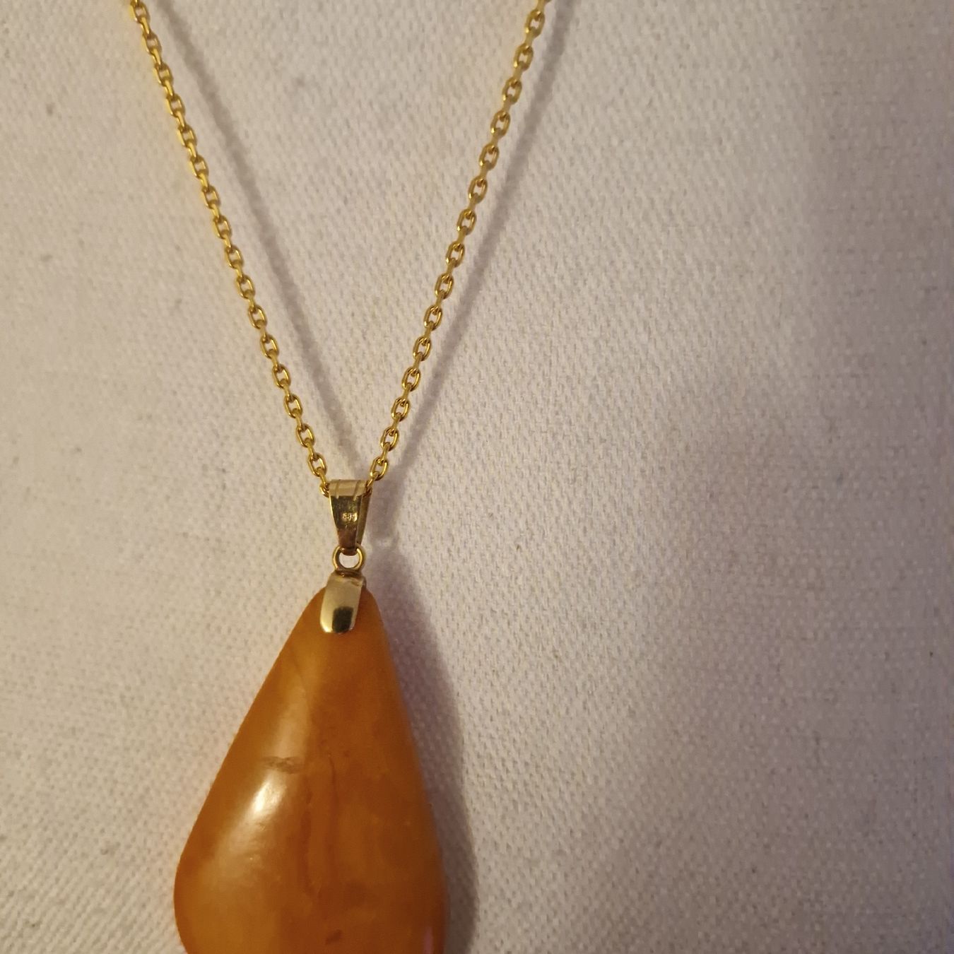 Catenine: Gold Bernstein Kette 585 – Usato da St. Gallen venduto da mania03 1