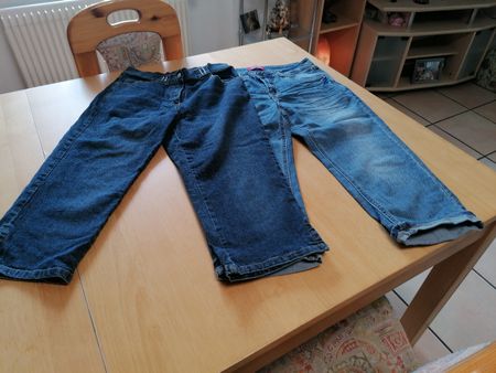 Jeans 3 quart d'été femme, taille 36 , parfait état, lot