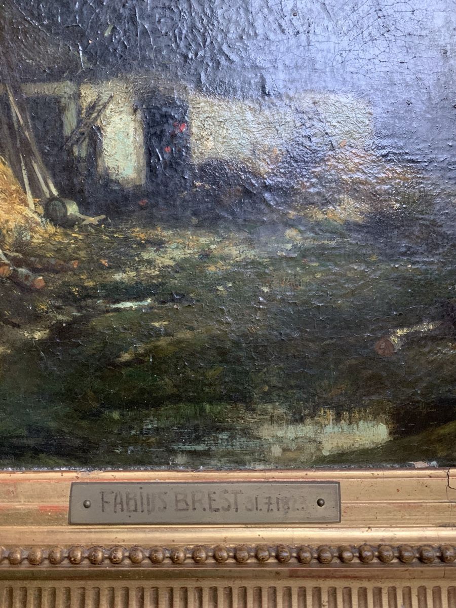 Dipinti: BREST GERMAIN FABIUS 1823-1900 – Usato da Wolfhalden venduto da SecondAntique 4
