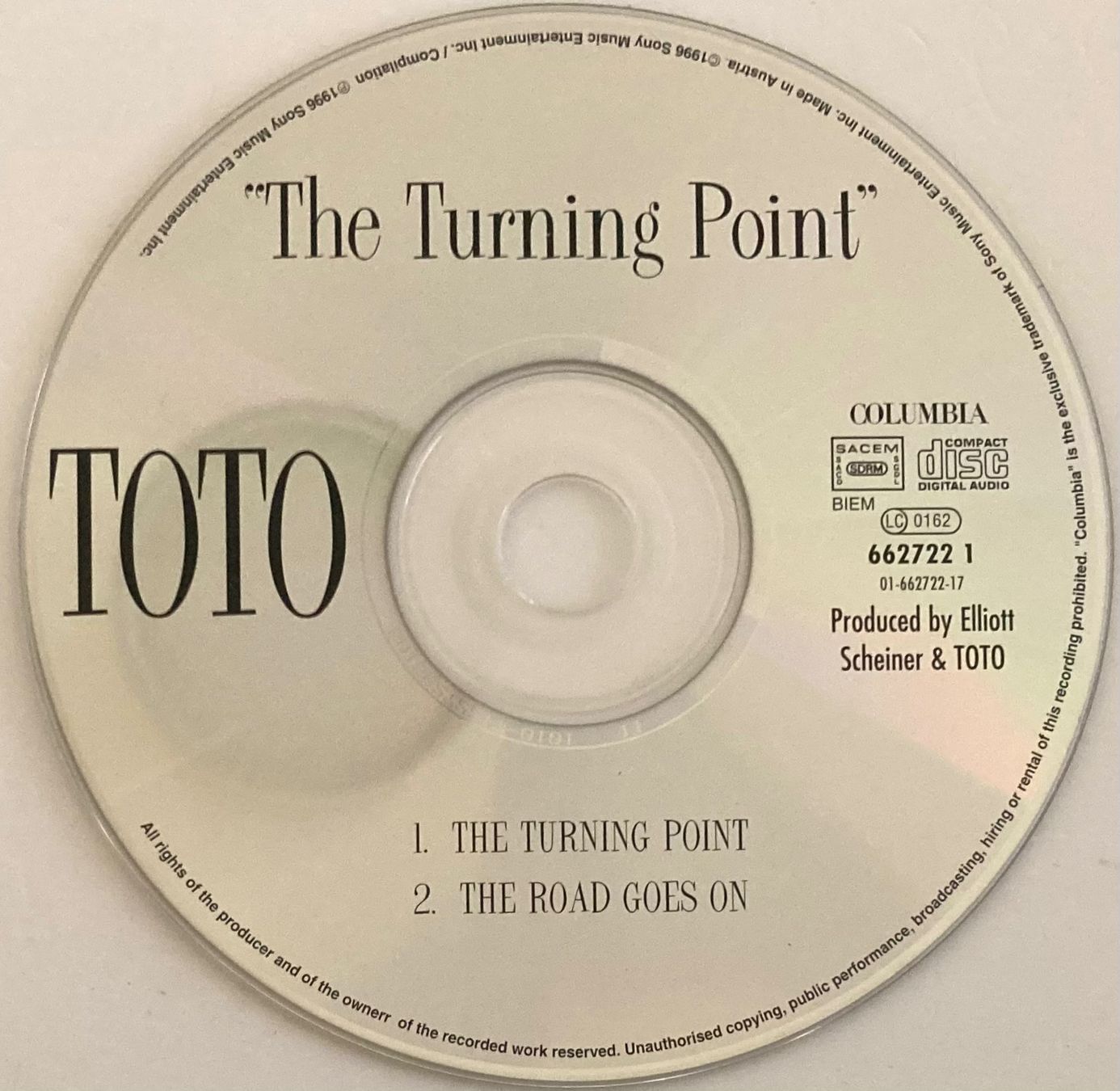 CD: TOTO - THE TURNING POINT – Usato da Poliez-Pittet venduto da Newtown-Records 2