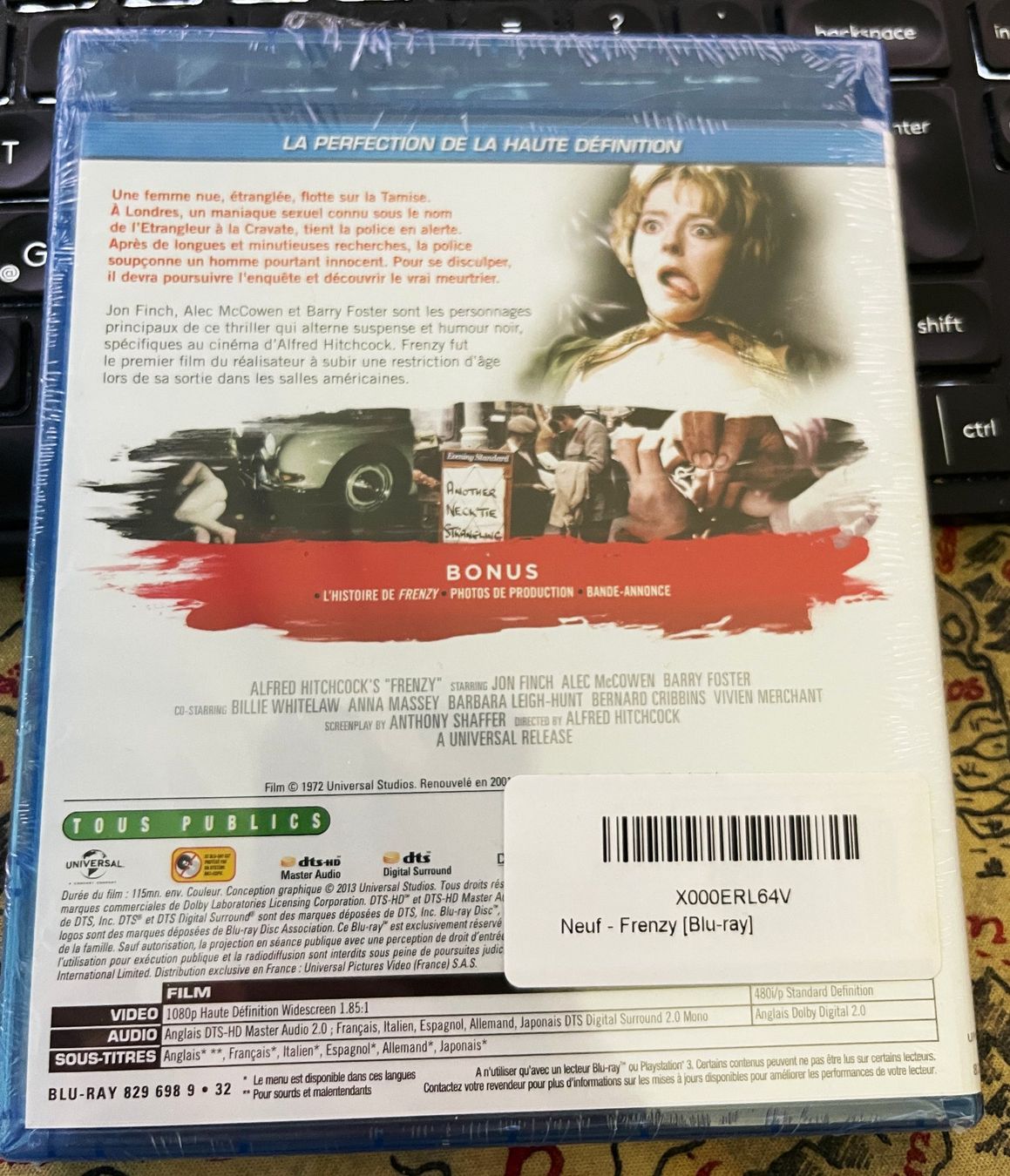 Tutti i DVDs: Frenzy (1972) - Blu-ray – Nuovo e nell'imballaggio originale da Semsales venduto da __Florian__ 2
