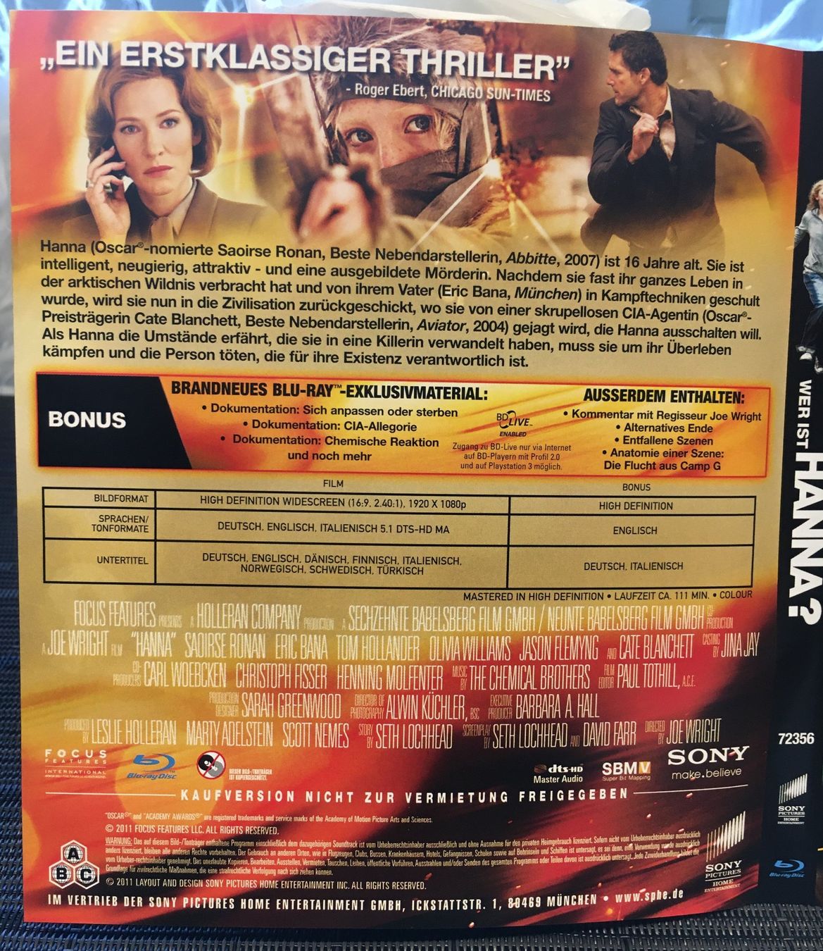 Alle DVDs: WER IST HANNA? Blu-ray Disc "Thriller" – Gebraucht aus Langnau am Albis von Rodland 4