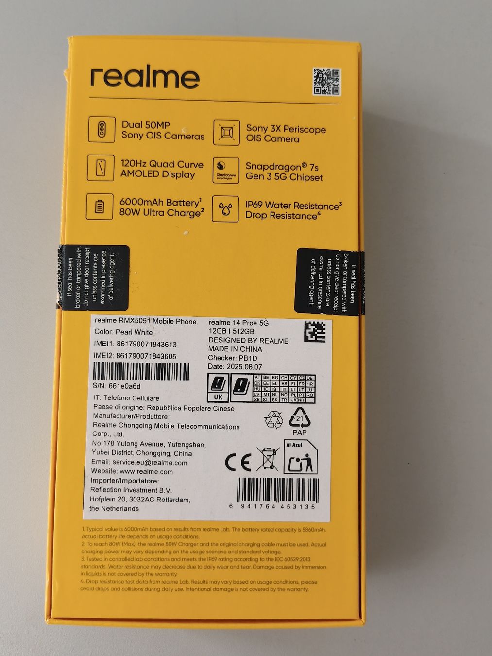Realme Handys / Smartphones: Realme 14 Pro+ weiss 512GB – Gebraucht aus Sargans von Naera1208 3