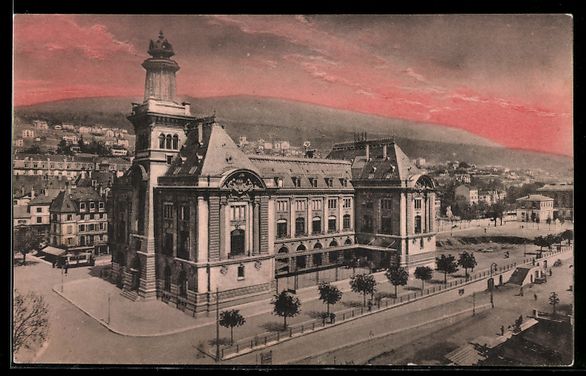 Cartoline postali: AK Neuchâtel, Hotel des Postes – Usato da Berlin venduto da bartko-reher