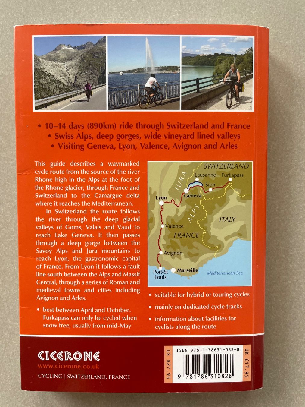 Libri: EV17: River Rhone Cycling Route, Cicerone, Reiseführer – Usato da Menzingen venduto da bandozug 1