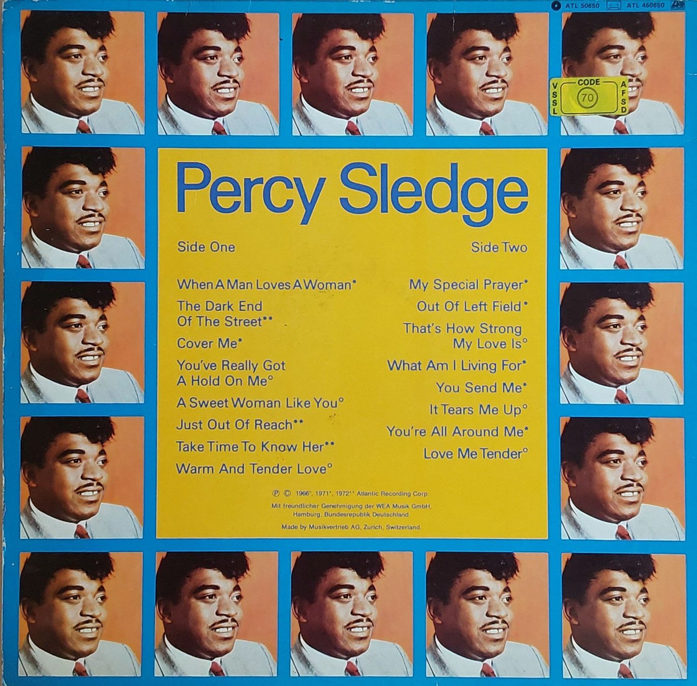 Dischi in vinile: Vinyl LP - Percy Sledge - Greatest Hits - Suisse – Usato da Villeret venduto da Fil11 1