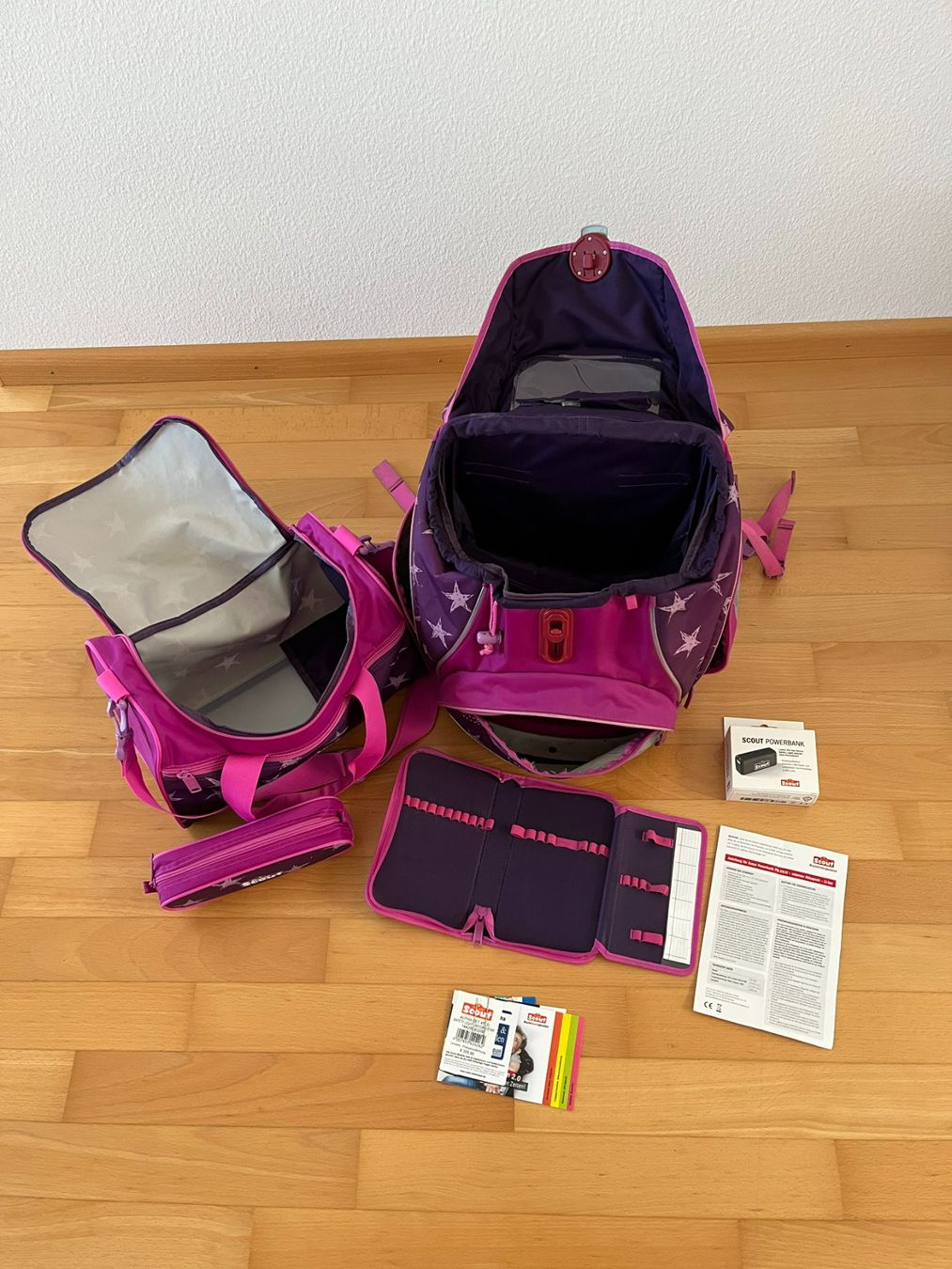 Borse & Zaini: Scout-Set 4-teilig inkl. Schulsack mit Blinkfunktion – Usato da Muttenz venduto da Juvenile33 1