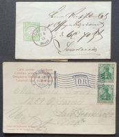 DEUTSCHES REICH: 6 Poststücke aus 1873–1944