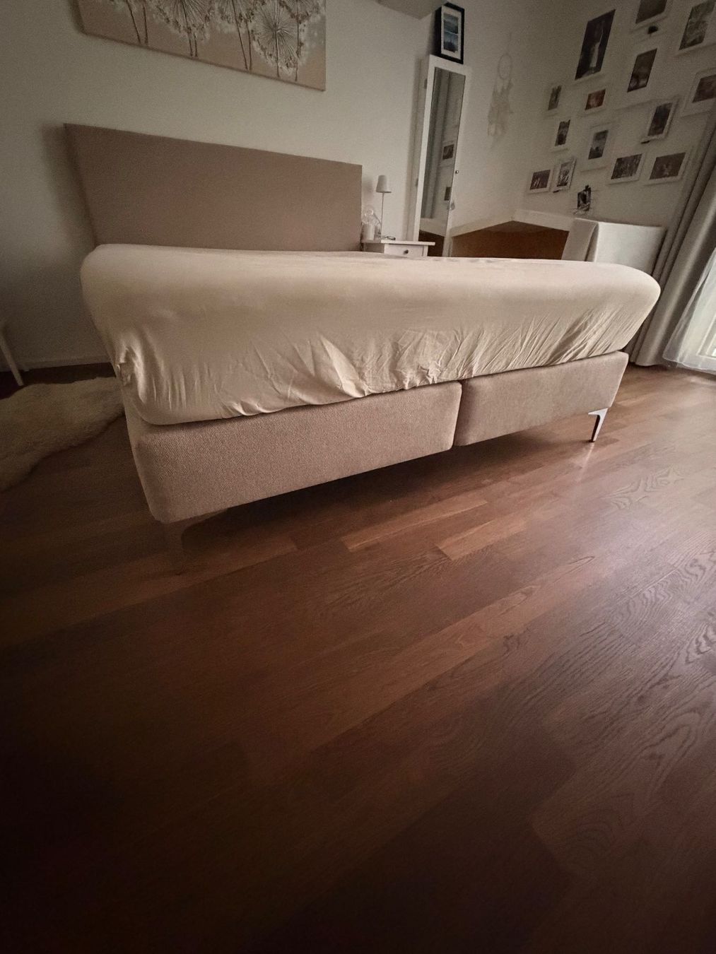 Bico Betten: Boxspringbett mit Textilkopfteil beige – Neu (gemäss Beschreibung) aus Madiswil von SteinsMC 3