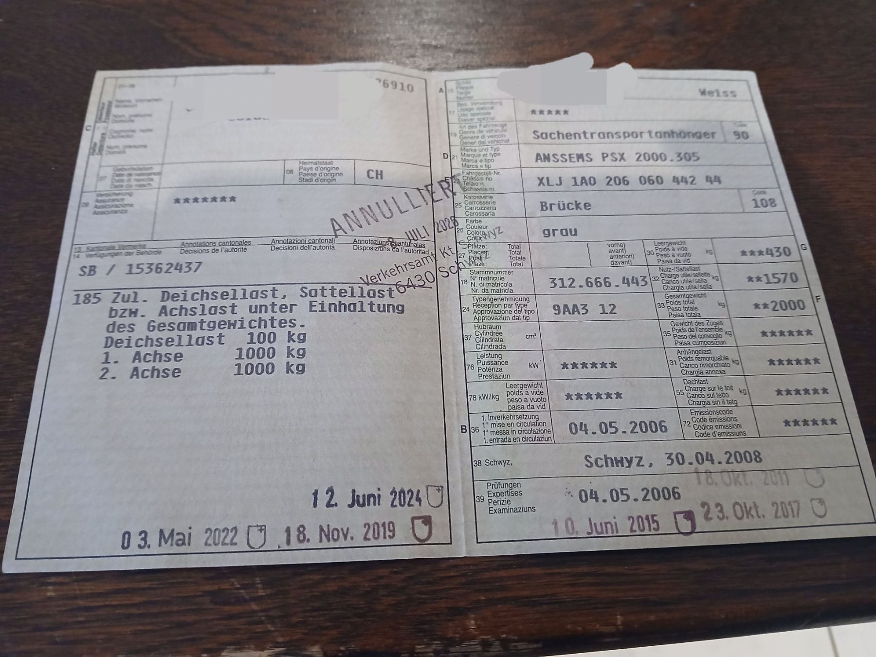 Anssems Anhänger: Sachentransportanhänger Anssems 2000 – Gebraucht aus Ebikon von smart1997 4