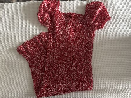 Sommerkleid rot-weiss geblümt Grösse Ltop Zustand!