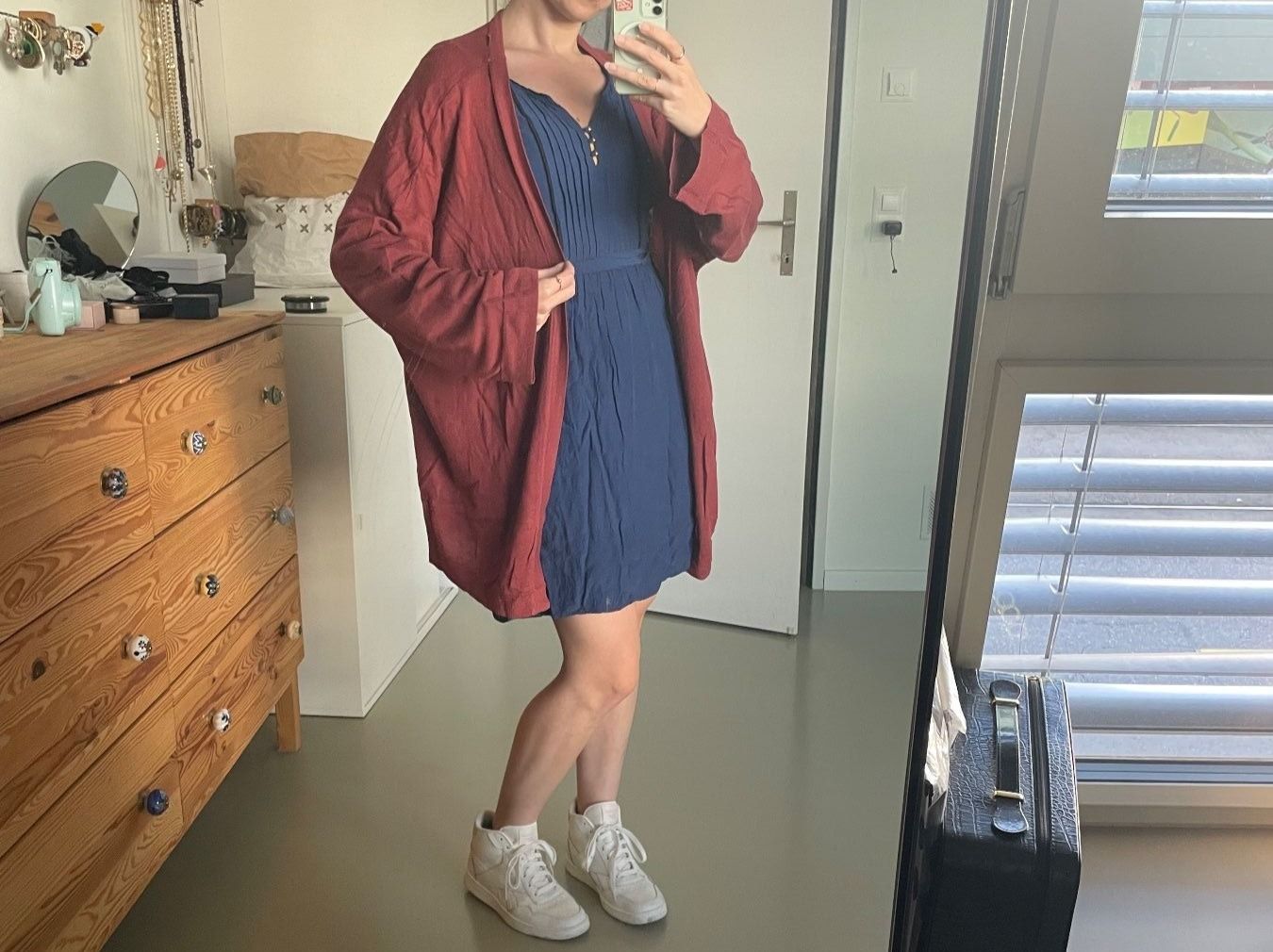 Kookai Kleider: blaues Kleid mit langen Ärmeln / Robe KOOKAÏ 36 – Neu (gemäss Beschreibung) aus Zürich von AnnaSa 1