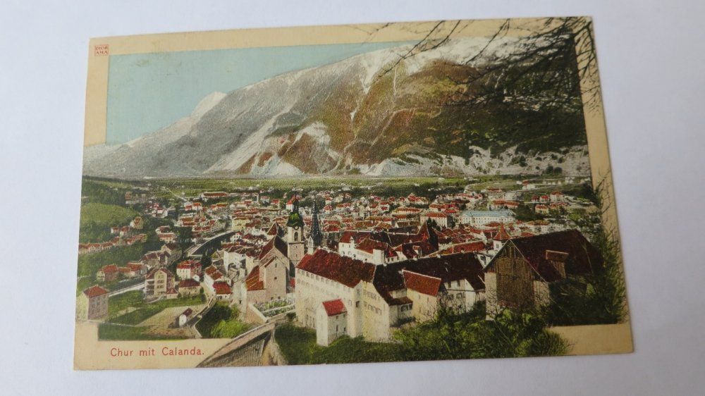 Cartoline postali: Chur - mit Calanda - 1914 – Usato da Jona venduto da centumprata