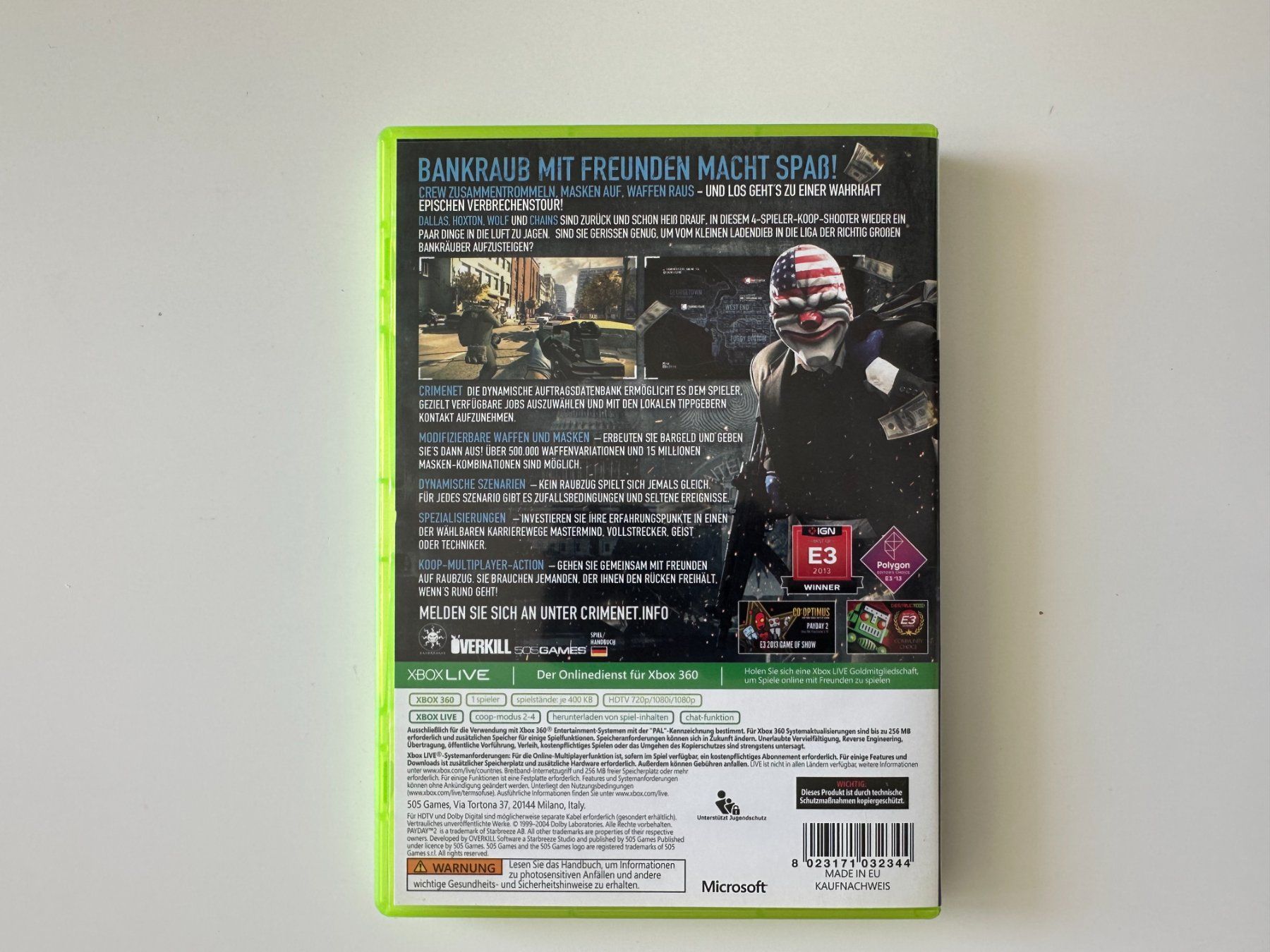 Microsoft Giochi: Payday 2, Xbox 360 – Nuovo (secondo la descrizione) da Couvet venduto da Aura_aura 2