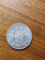 Belgien 5 Francs 1873 Leopold II Silber Münze (C51)