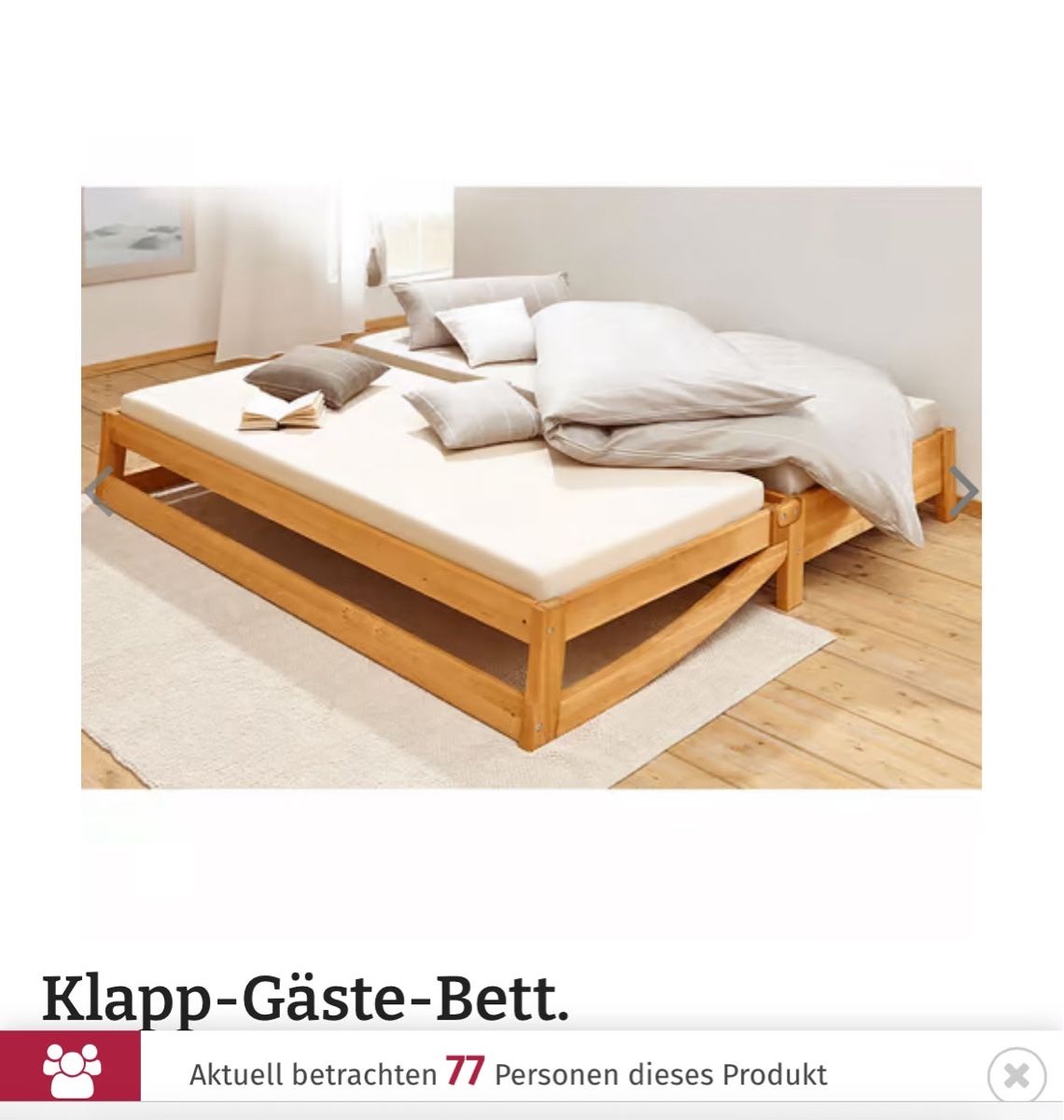 Lits: Klapp-holz Bett – D'occasion à Basel par nad_8ll7 6