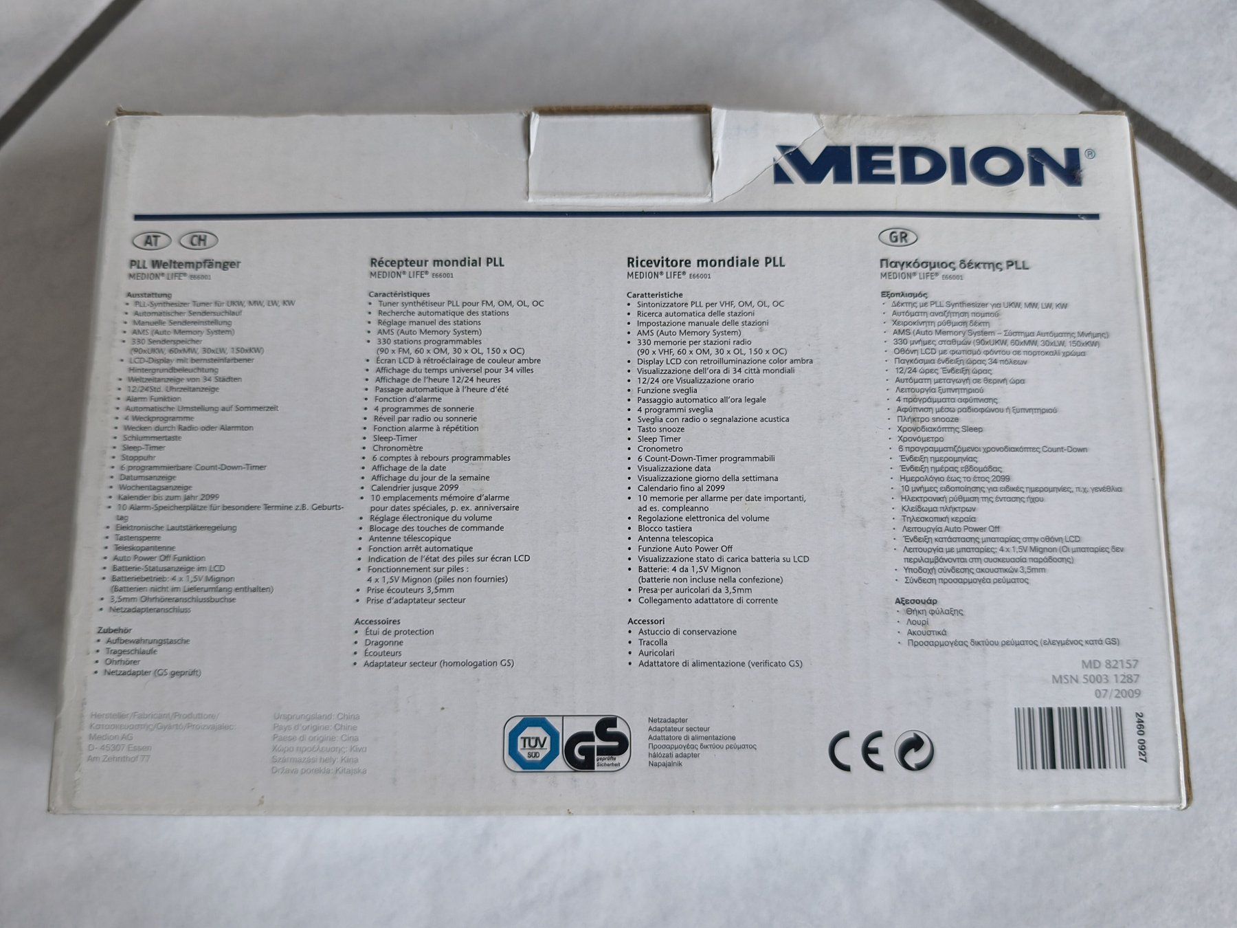 Medion Radio: Medion PLL-Weltämpfänger – Usato da Zürich venduto da Bluemex 4