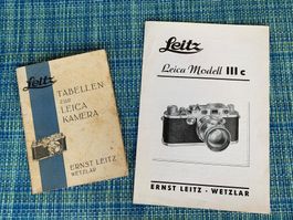 Antike Broschüren Leica 1937 + 1941