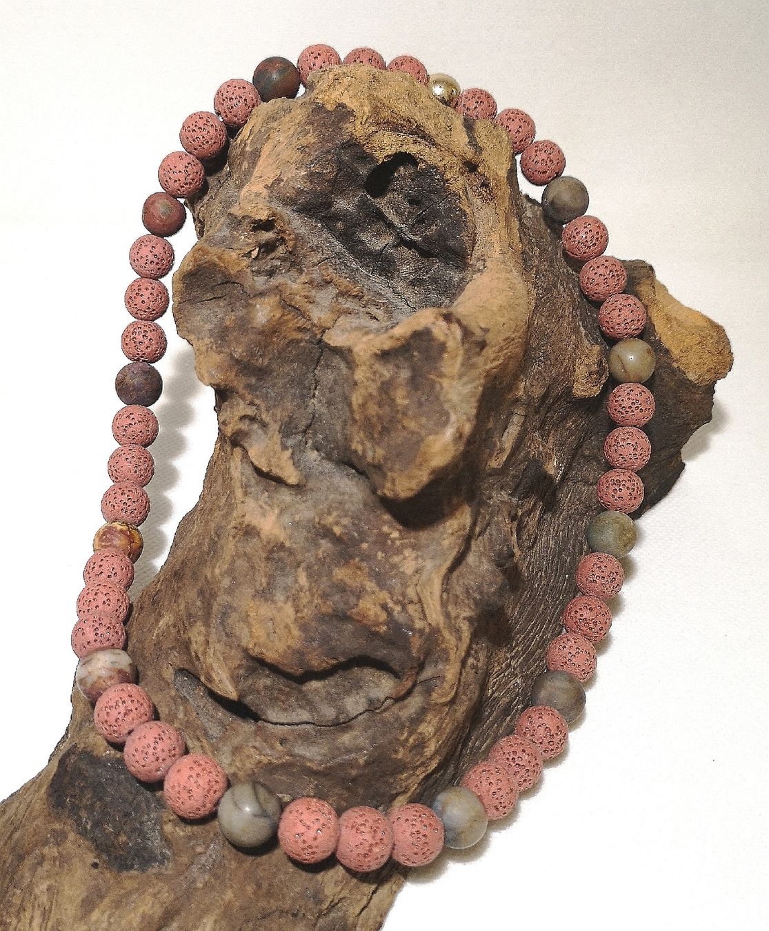 Catenine: Lava-Jaspis Steink. - Spendenaktion – Nuovo (secondo la descrizione) da Unterkulm venduto da Nachtigall 1