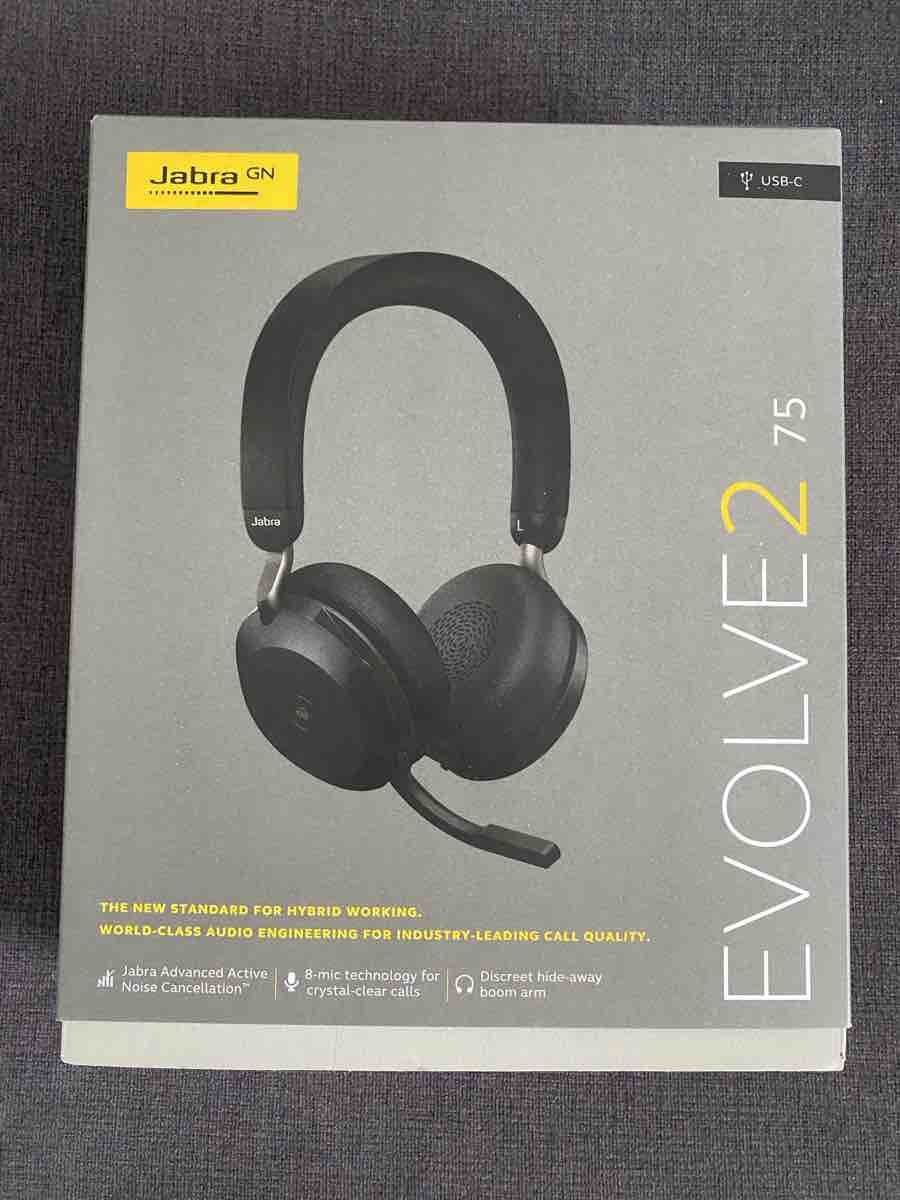 Jabra Casques audio: NEU !!  Jabra Evolve2 75 USB-C Headset Schwarz – Neuf avec emballage d'origine à Chur par dan_80
