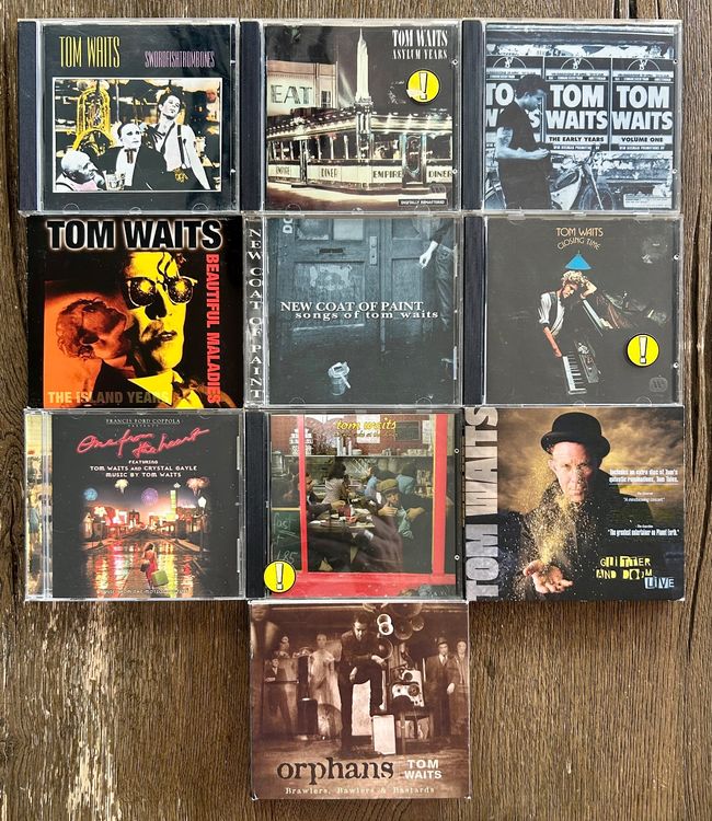 Set von 10 (!) TOM WAITS CD’s SAMMLUNG RAR!! Kaufen auf Ricardo