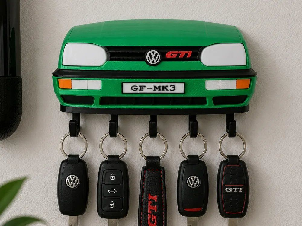 Schlüsselanhänger & - bänder: Golf Mk3 Schlüsselhalter – Neu (gemäss Beschreibung) aus Niederweningen von Wellington3D