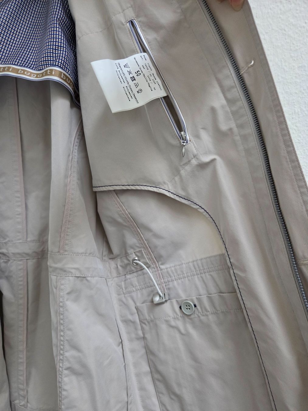 Bugatti Jacken: Bugatti Übergangsjacke (Creme, M/L - 50) – Neu (gemäss Beschreibung) aus Baden von TA2222 1