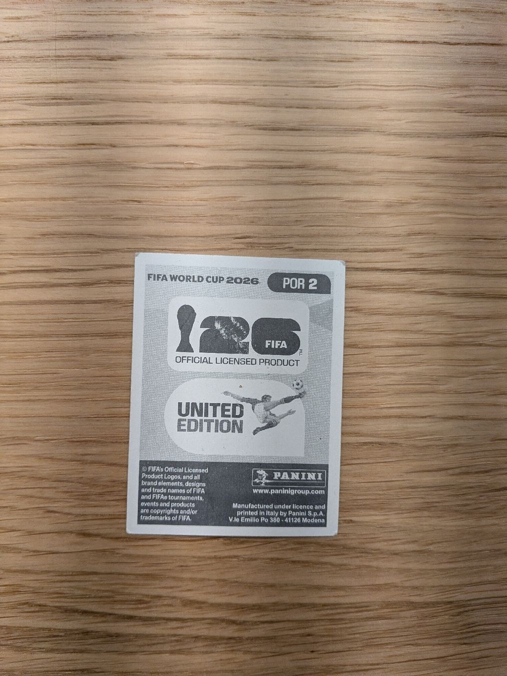 Panini Sammelbilder & Trading cards: Panini Sammelbild POR 2 – Gebraucht aus Eschenbach SG von SanFranciscoCalifornia 1