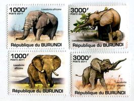Briefmarken "Elefanten". Burundi.