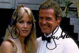 Tanya ROBERTS Roger MOORE / TOP AUTOGRAMM