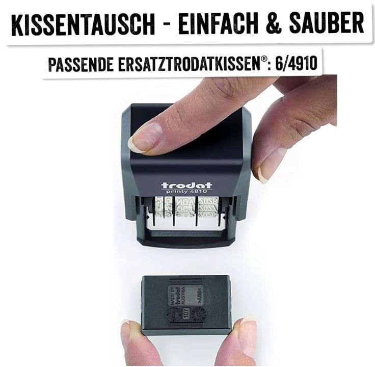 Timbri: Stempel Trodat Printy-Dater, 4810 – Nuovo e nell'imballaggio originale da Bülach venduto da StoreInShop.com 4