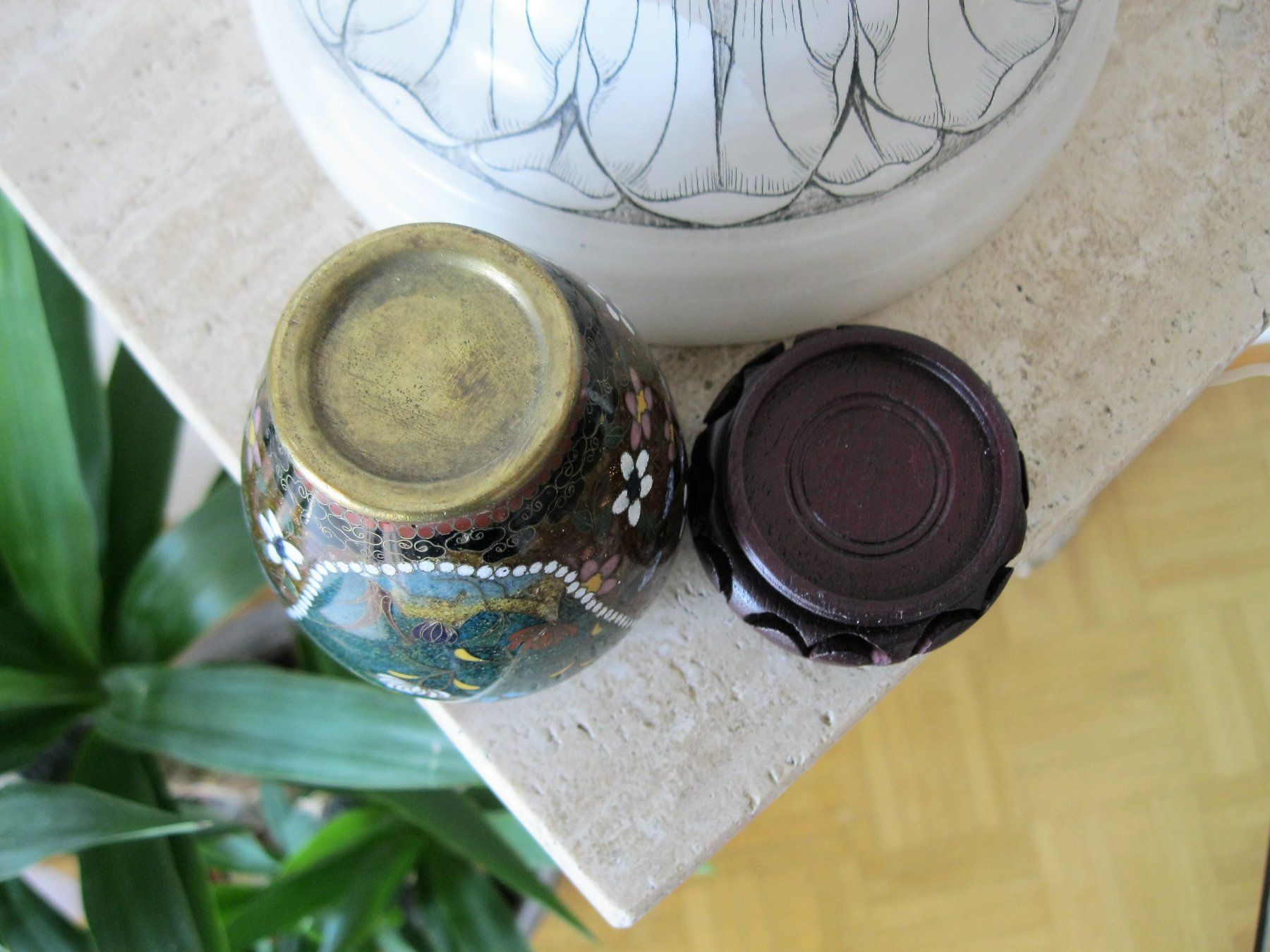 Vasen & Gefässe: KLEINES  HÜBSCHE  CLOISONNE` VASE – Gebraucht aus Männedorf von Andreas2002 3