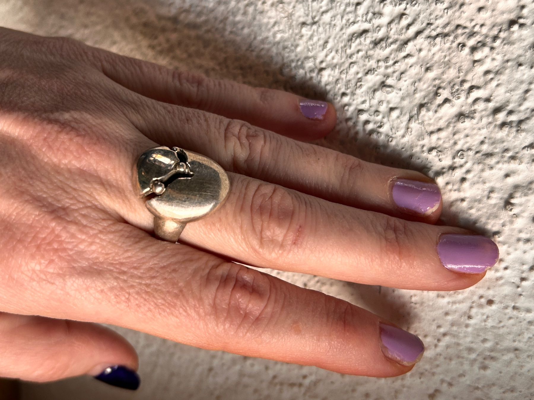 Anelli: Silber Ring EGG DESIGNER (Grösse 58) – Usato da Dittingen venduto da Bellevista 2