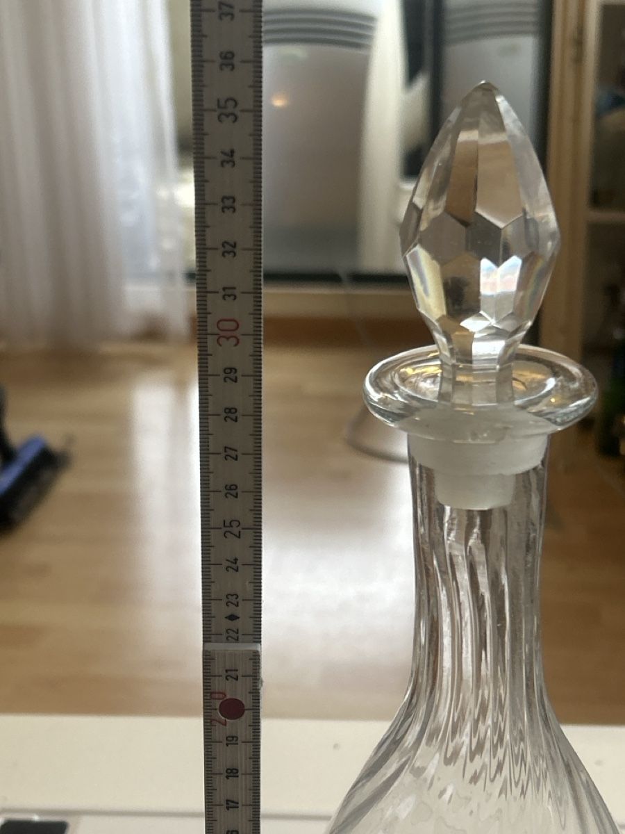 Caraffe: Karaffe Glas transparent mit Schliffstopfen(I25) – Usato da Neuenhof venduto da SchnaeppliAllerlei 2