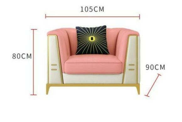 Sofas: Medusa Edelstahl Leder Sofagarnitur Couch Wohnzimmer Möbel – Neu und originalverpackt aus Zug von jvmoebel-schweiz 7
