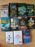 11x Krimis Krimi Thriller Psychothriller