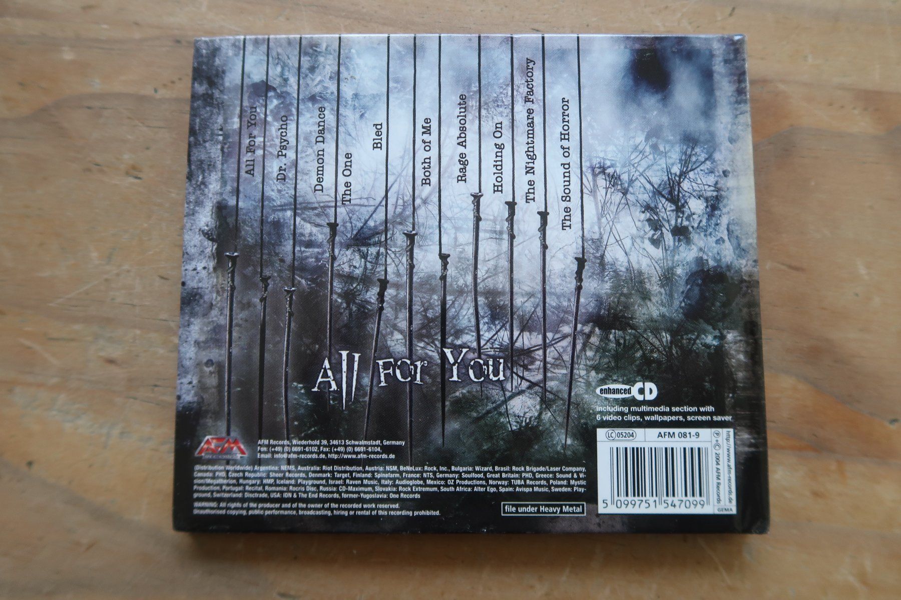 CDs: ANNIHILATOR - ALL FOR YOU - DIGIBOOK - CD – Gebraucht aus Basel von Patiscat 1