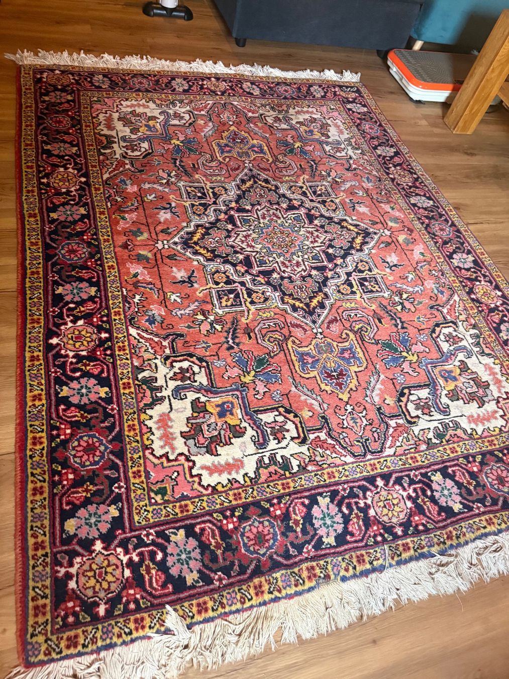 Tappeti: Orientalischer alter persischer Teppich (Heris)signiert – Usato da Höri venduto da ato_7v9f 4