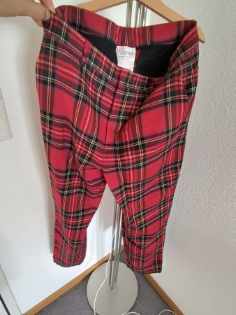Red Valentino Hose kariert, rot/ schwarz Gr. 34/ 36 neuw.