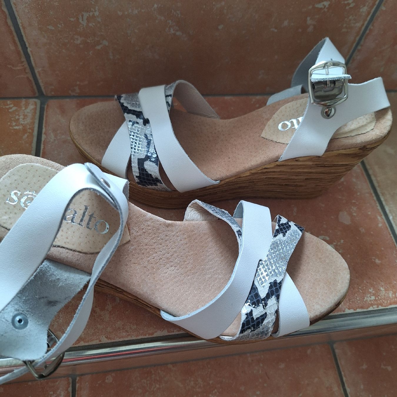 Damenschuhe: Sandale Leder 39 – Neu (gemäss Beschreibung) aus Steckborn von country43 1
